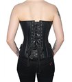Aderlass Steampunk Corset Leather Schwarz