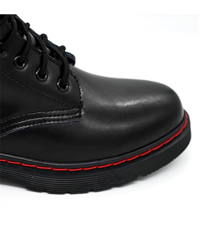 10-Eye Boots Leather Schwarz | Aderlass