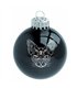 Christbaumkugeln Set 4 Glaskugeln Schwarz | Aderlass