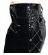 Lovesect Skinny Pants Laced Up Shiny PVC Schwarz