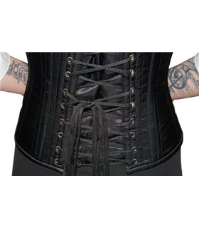 Underbust Corset Satin Schwarz | Aderlass
