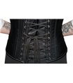 Underbust Corset Satin Schwarz | Aderlass