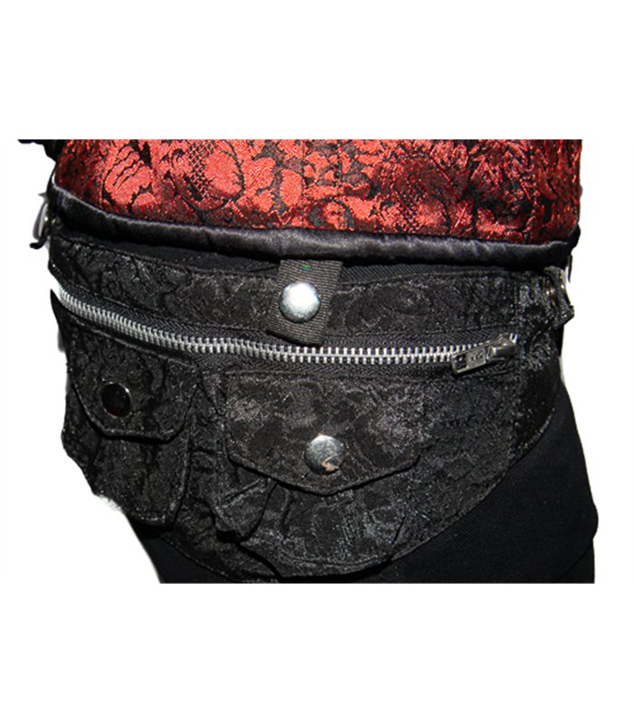 Steampunk Corset Brocade Rot | Aderlass
