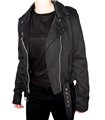 Aderlass Ladys Biker Jacket Denim Schwarz Aderlass Ladys Biker Jacket Denim Schwarz