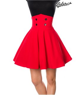 Belsira kurzer Swing-Rock schwarz - Röcke