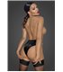 Powerwetlook waisted panties with 2 way zipper - 3XL