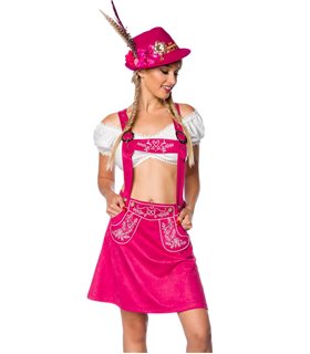 Dirndline Trachtenrock mit Stickereien schwarz