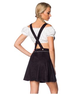 Dirndline Trachtenrock mit Stickereien schwarz