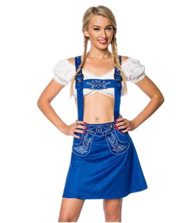 Dirndline Trachtenrock mit Stickereien schwarz