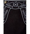 Dirndline Trachtenrock mit Stickereien schwarz
