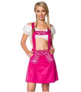 Dirndline Trachtenrock mit Stickereien schwarz