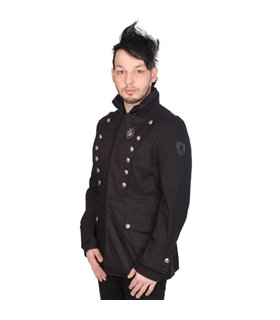 Military Jacket Denim Schwarz | Aderlass Military Jacket Denim Schwarz | Aderlass