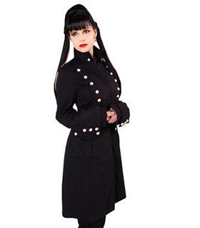 Ladys Pirate Coat Denim Schwarz | Aderlass Ladys Pirate Coat Denim Schwarz | Aderlass