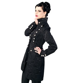 Ladys Pirate Coat Brocade Schwarz | Aderlass Ladys Pirate Coat Brocade Schwarz | Aderlass
