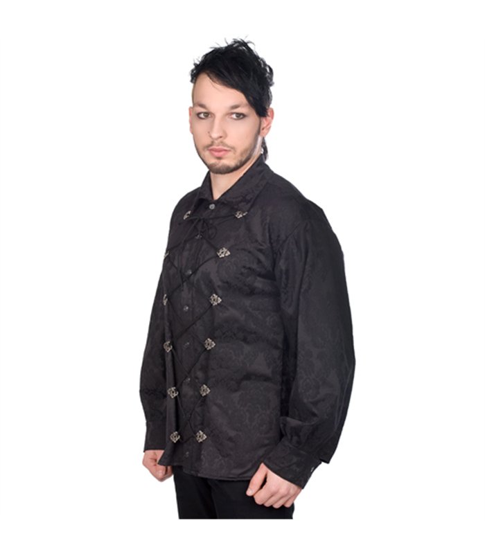 Cremate Shirt Brocade Schwarz | Aderlass