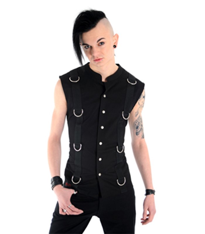 Ring Vest Denim Schwarz | Aderlass