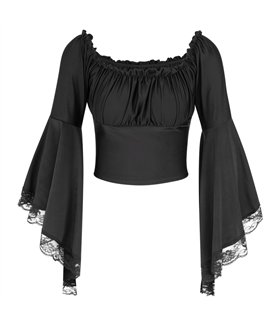 Bat Sleeve Top Schwarz | Black Pistol Bat Sleeve Top Schwarz | Black Pistol