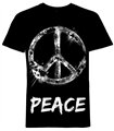T-Shirt PEACE Schwarz | Mode Wichtig