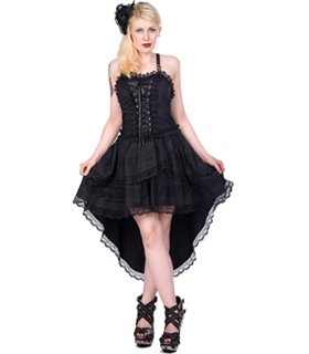 Lolita Wing Dress Denim Schwarz | Aderlass Lolita Wing Dress Denim Schwarz | Aderlass