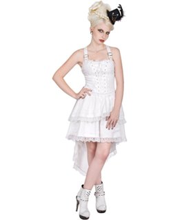 Lolita Wing Dress Denim weiß | Aderlass Lolita Wing Dress Denim weiß | Aderlass