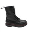 10-Eye Boots Leather Schwarz | Aderlass
