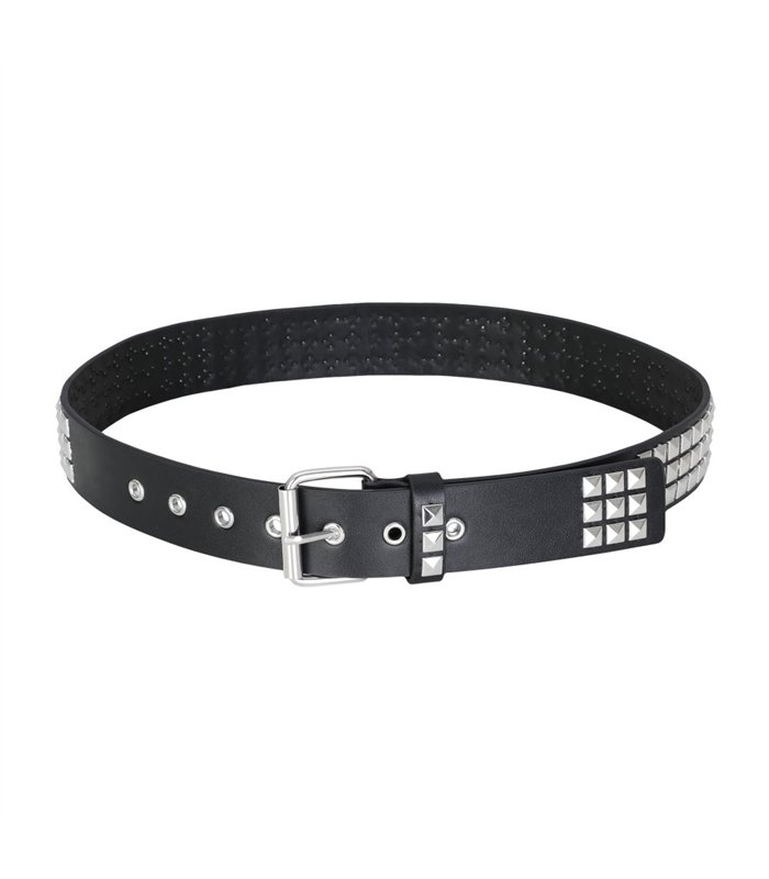Studded Belt Nieteng√ºrtel Black-Silver | Aderlass