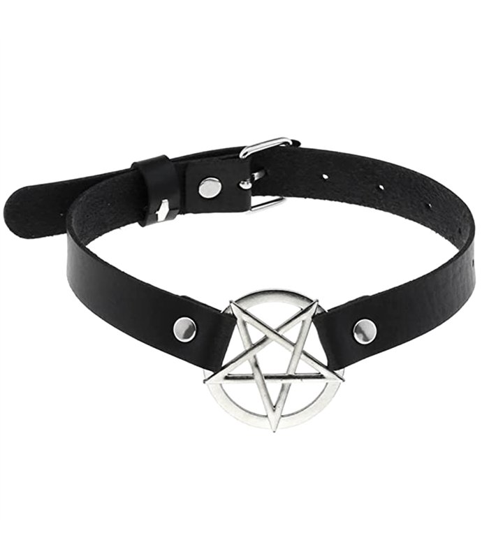Choker Classic Pentagram Schwarz | Lovesect