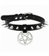 Choker Rivet Pentagram Schwarz | Lovesect