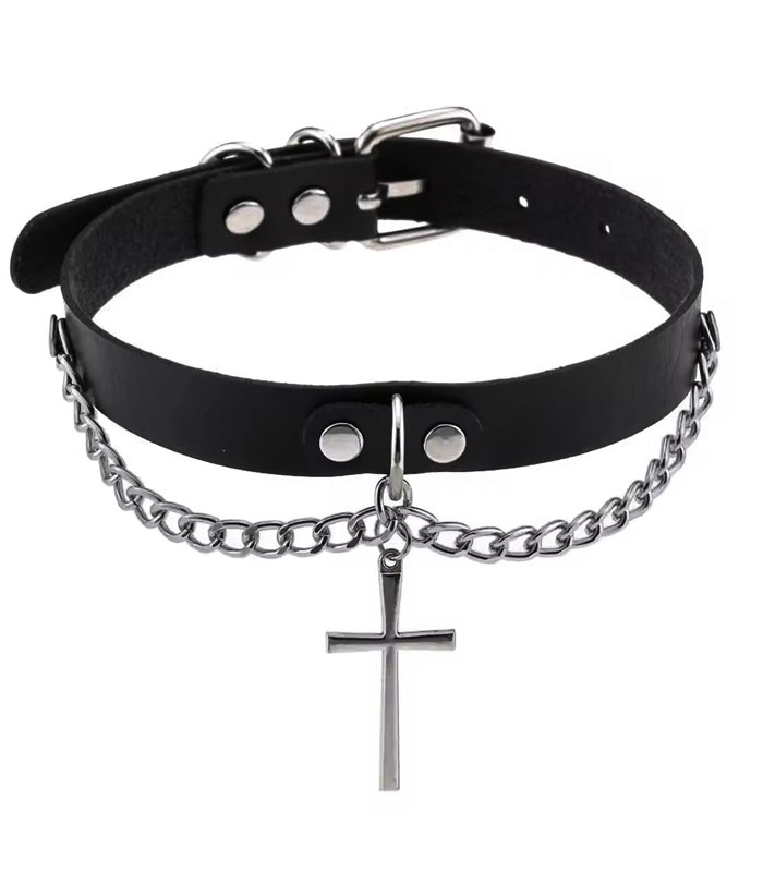 Choker Cross Schwarz | Lovesect