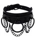 Choker O-Ring Chain Schwarz-Schwarz | Lovesect