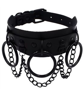 Choker O-Ring Chain Schwarz-Schwarz | Lovesect Choker O-Ring Chain Schwarz-Schwarz | Lovesect