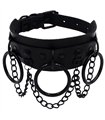 Choker O-Ring Chain Schwarz-Schwarz | Lovesect