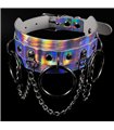 Choker O-Ring Chain Rave Holo | Lovesect