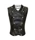 Men Corset Spike Leather Schwarz | Aderlass