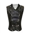 Men Corset Spike Leather Schwarz | Aderlass