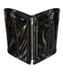 Bustier Shiny PVC Schwarz | Aderlass