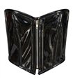 Bustier Shiny PVC Schwarz | Aderlass