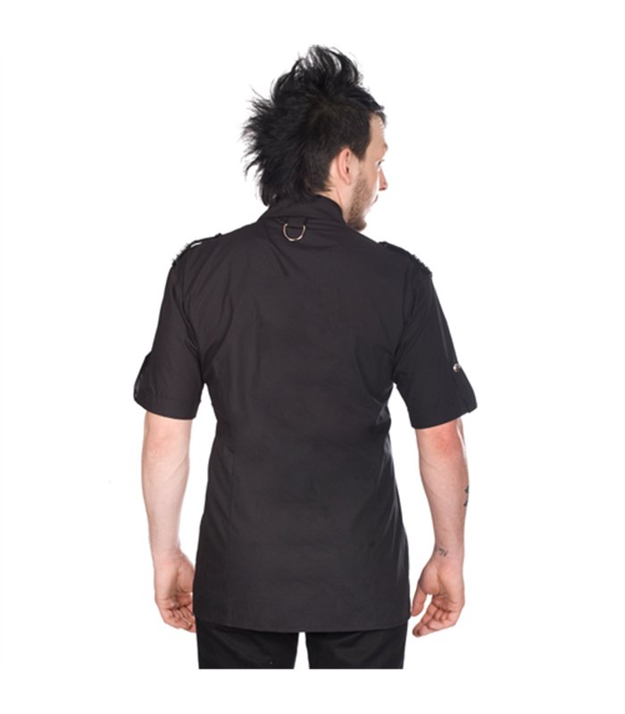 Military Shirt Denim Schwarz | Aderlass