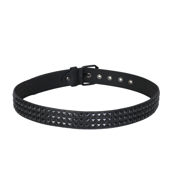 Studded Belt Nieteng√ºrtel Schwarz-Schwarz | Aderlass