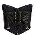 Bustier Shiny PVC Schwarz | Aderlass