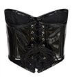 Bustier Shiny PVC Schwarz | Aderlass