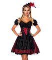 Sexy Premium Bluse &  Dirndl aus edlem Jacquard Karneval Halloween SALE