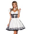 Sexy Premium Bluse &  Dirndl aus edlem Jacquard Karneval Halloween