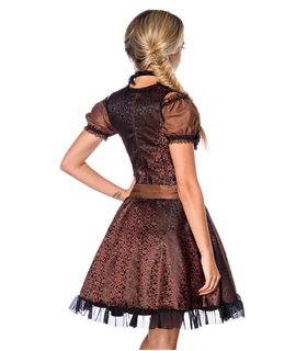 Sexy Premium Bluse &  Dirndl aus edlem Jacquard Karneval Halloween