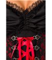 Sexy Premium Bluse &  Dirndl aus edlem Jacquard Karneval Halloween