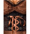 Sexy Premium Bluse &  Dirndl aus edlem Jacquard Karneval Halloween
