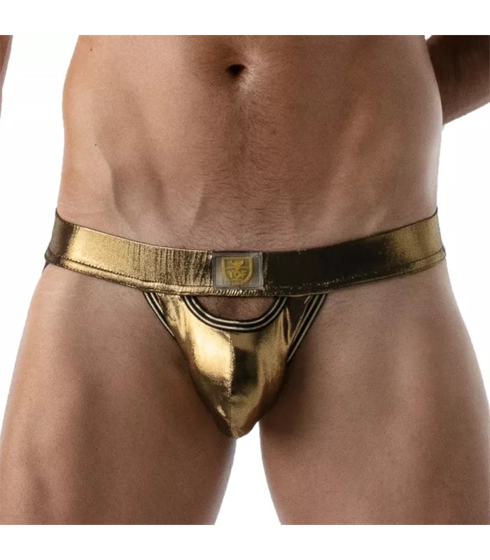 Jockstrap Herren Metallic Mikrofaser mit Lurex & Frontöffnung | TOF