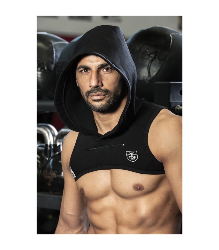Herren Hoodie Harness – Reflektierende Kante & Komfort aus Baumwolle | TOF