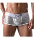 Herren Trunks Silver – Glänzend mit Baumwollfutter & Komfortbund | TOF