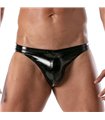 Männer Bikini Brief - Stretch Vinyl, glänzend & figurbetont | TOF
